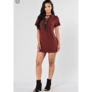 Burgundy Fashion Nova Tunic